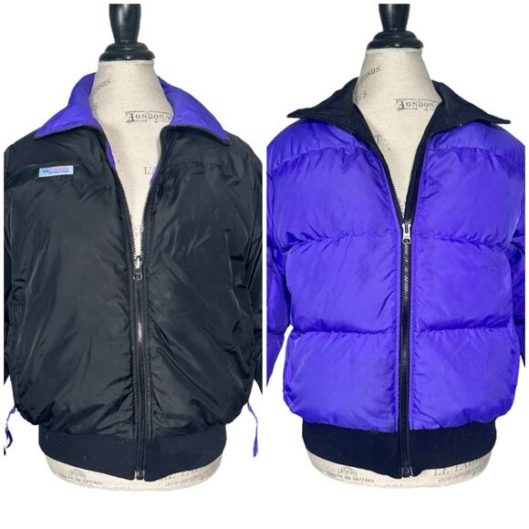Columbia | Women | Vintage Reversible Down Fill Winter Ski Puffer Jacket | Large - Picture 1 of 15
